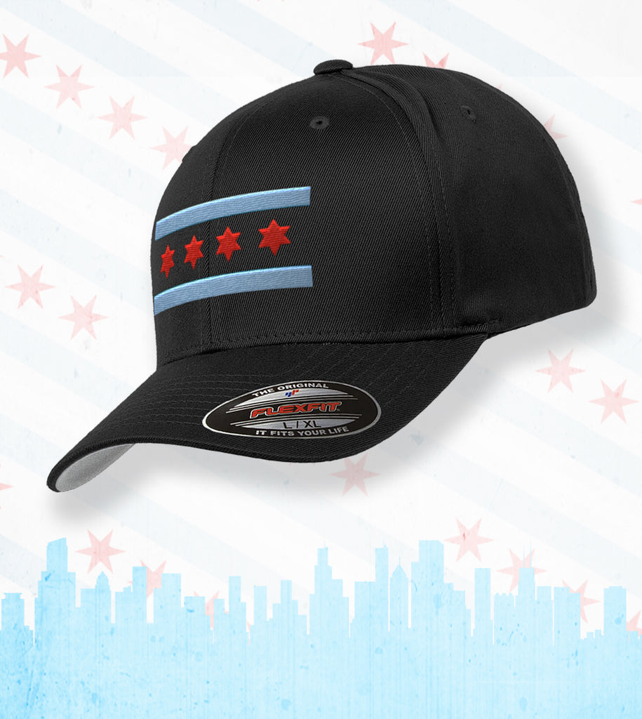OFFICIAL CITY OF CHICAGO FLAG HATS