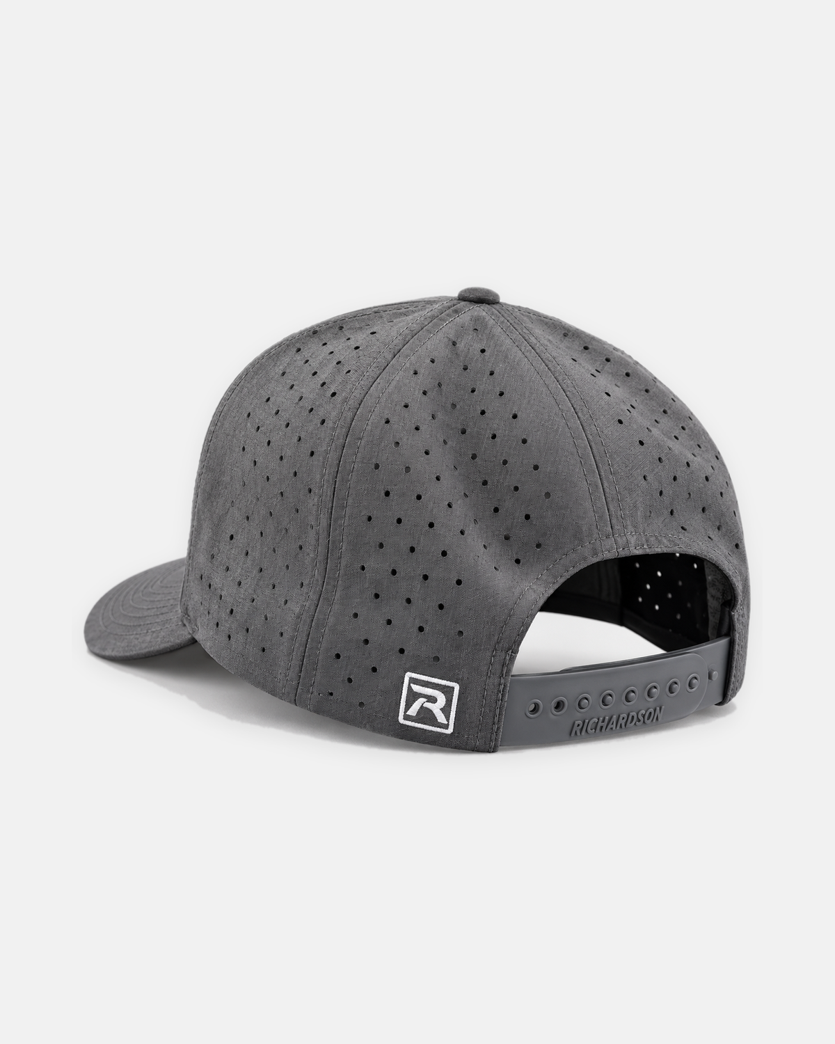 Gray laser-perforated back panels and snapback of the 632 hat