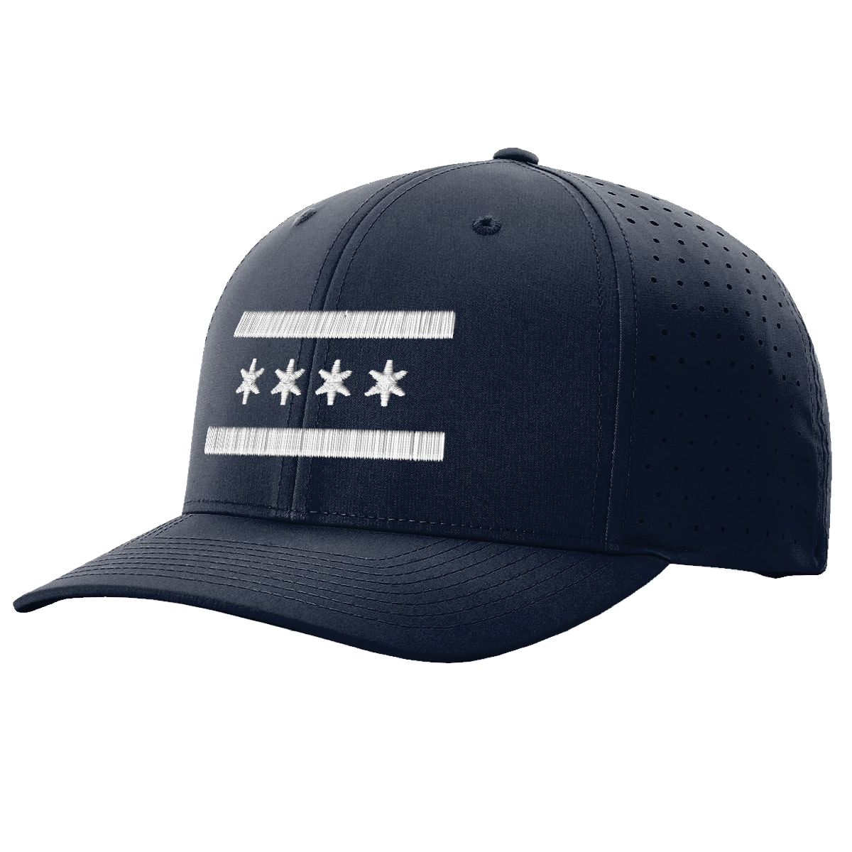 Navy Chicago White Flag Performance Hat, embroidered