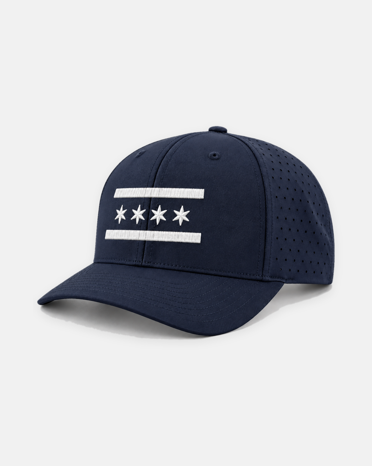 Chicago white flag laser performance 632 hat in navy