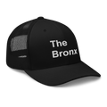 The Bronx New York trucker hat in black, angled view
