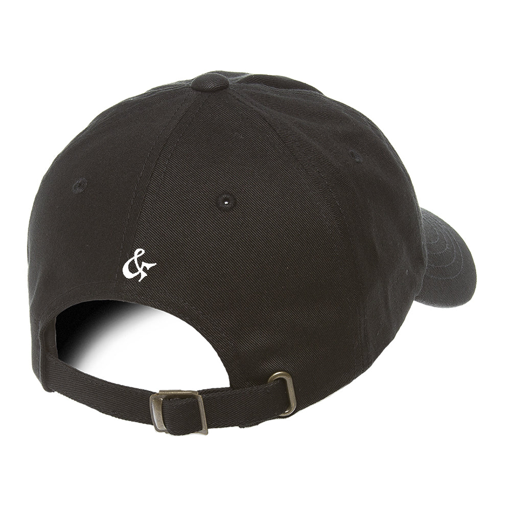 Portland Oregon Flag dad hat in black, back view