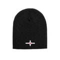 Indianapolis Flag beanie in black, front view