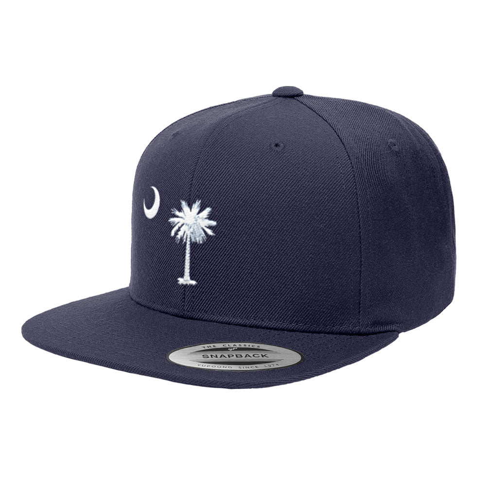 South Carolina Flag Premium Classic Snapback Hat 6089M Official Flag Hat