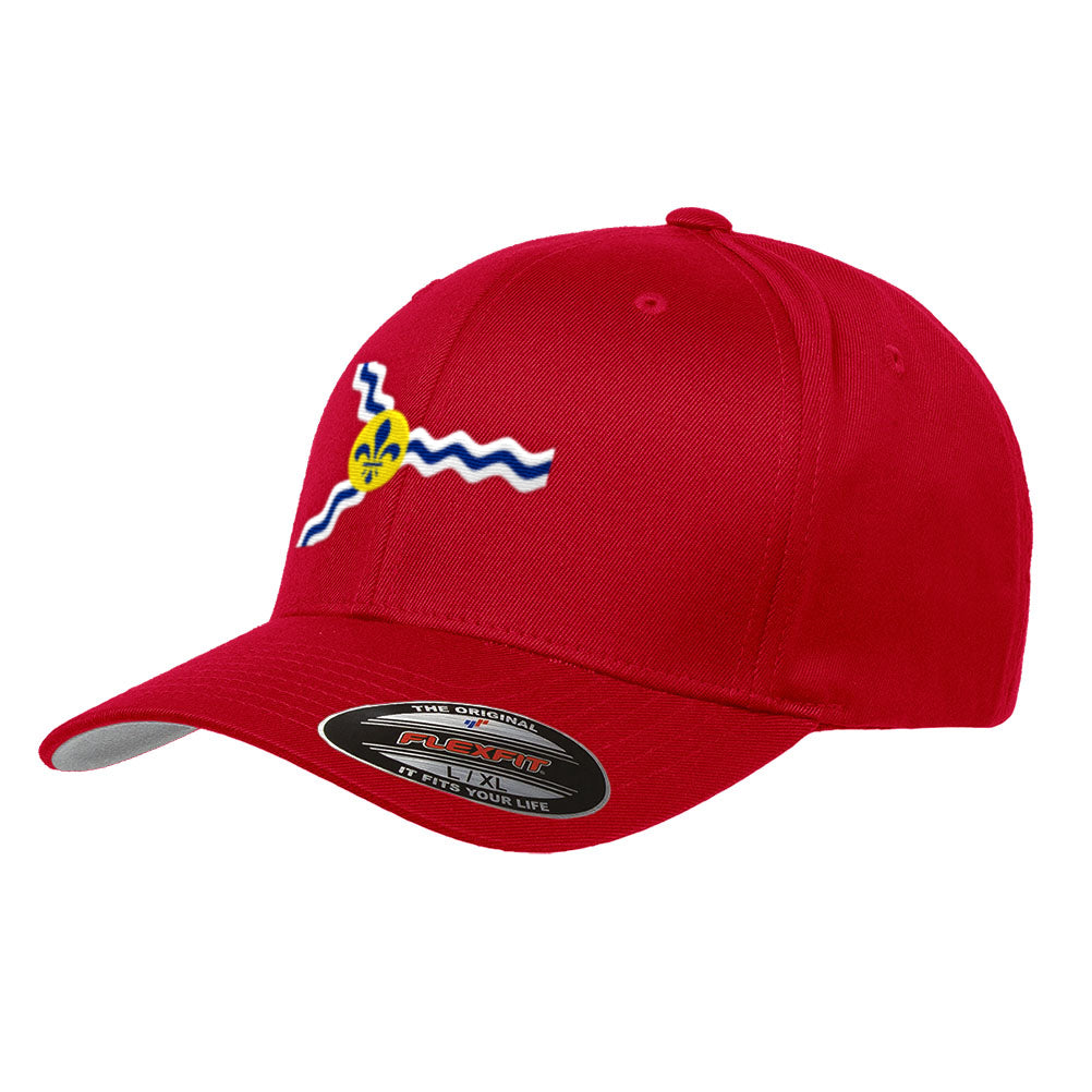 St. Louis Flag Flexfit Premium Classic Yupoong Wooly Combed Hat Missou ...