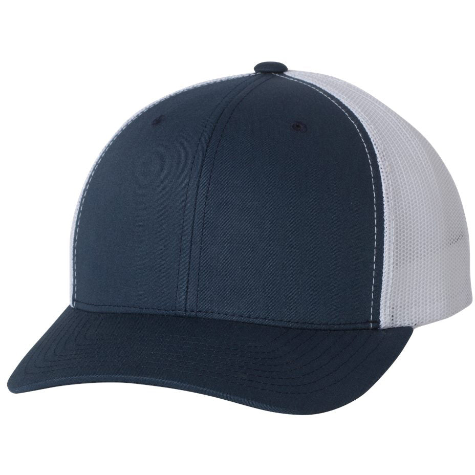 Custom Flag hat in navy, front view